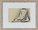 RECLINING NUDE STUDY by George Campbell RHA RUA at Ross's Online Art Auctions