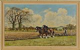PLOUGHING , COUNTY DOWN by George Bennett at Ross's Online Art Auctions