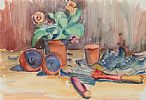 STILL LIFE, PLANT POT by Maurice Canning Wilks ARHA RUA at Ross's Online Art Auctions