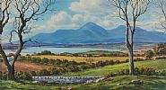 THE MOURNES ACROSS DUNDRUM BAY by George Farrell at Ross's Online Art Auctions