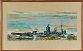 HMS RODNEY by R. Munn at Ross's Online Art Auctions