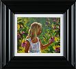 YOUNG GIRL PICKING FLOWERS by Donal McNaughton at Ross's Online Art Auctions