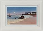 SAILING BY MOONLIGHT, FAIRHEAD, BALLYCASTLE by Gregory Moore at Ross's Online Art Auctions