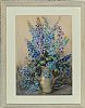 DELPHINIUMS IN A JUG by Marion Broom at Ross's Online Art Auctions