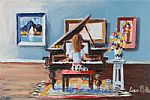 PIANO PRACTICE by Lorna Millar at Ross's Online Art Auctions