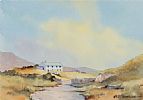 FARMHOUSE IN THE MOURNES by Roger J. Sloan at Ross's Online Art Auctions