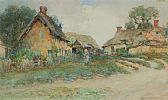 A WARWICKSHIRE FARMSTEAD by George Wyatt at Ross's Online Art Auctions