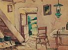 INTERIOR OF AN OLD IRISH COTTAGE by George McCullough at Ross's Online Art Auctions