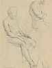 MALE LIFE STUDY by Dennis H.  Osborne ARUA at Ross's Online Art Auctions