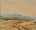 DONEGAL COTTAGES by George D. Livingston at Ross's Online Art Auctions