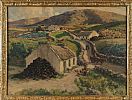 COTTAGES AT DUNGLOE, DONEGAL by James Humbert Craig RHA RUA at Ross's Online Art Auctions
