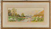 STONE BRIDGE OVER THE RIVER by Norman Leech at Ross's Online Art Auctions
