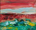 RED SKY by Patricia Cleland Clark at Ross's Online Art Auctions