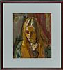 PORTRAIT OF A GIRL by Ronald Ossary Dunlop RA at Ross's Online Art Auctions