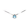 9CT WHITE GOLD BLUE TOPAZ NECKLACE at Ross's Online Art Auctions