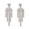14CT WHITE GOLD DIAMOND DROP EARRINGS at Ross's Online Art Auctions