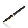 MONT BLANC STAINLESS STEEL & 18CT GOLD PEN at Ross's Online Art Auctions