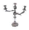 PAIR OF VICTORIAN SILVER PLATED CANDELABRA at Ross's Online Art Auctions