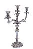 PAIR OF VICTORIAN SILVER PLATED CANDELABRA at Ross's Online Art Auctions