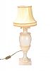 VINTAGE ALABASTER TABLE LAMP at Ross's Online Art Auctions