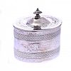 ENGRAVED SILVER PLATED TEA CADDY at Ross's Online Art Auctions