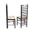 PAIR OF ARTS & CRAFTS LADDER BACK CHAIRS at Ross's Online Art Auctions