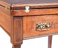 EDWARDIAN INLAID MAHOGANY ENVELOPE CARD TABLE at Ross's Online Art Auctions