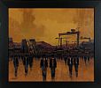 SHIPYARD EXODUS by Colin H. Davidson at Ross's Online Art Auctions
