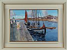 GALWAY HOOKERS, KINVARA, CO. GALWAY by Ivan Sutton at Ross's Online Art Auctions
