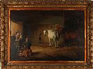 STABLE INTERIOR by After J.F. Herring at Ross's Online Art Auctions