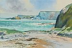 ON THE ANTRIM COAST by David Long UWS at Ross's Online Art Auctions