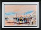 BOATS AT DONAGHADEE HARBOUR by Niall Campion at Ross's Online Art Auctions
