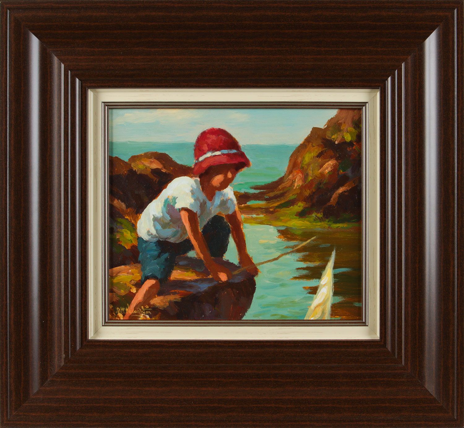 SAILING IN THE ROCK POOL by Donal McNaughton at Ross's Online Art Auctions