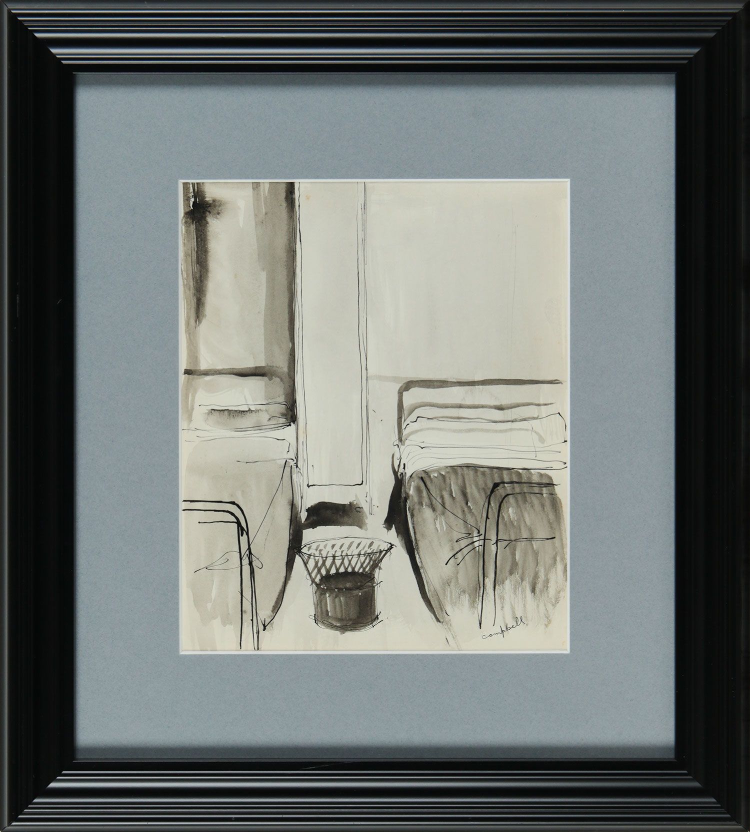 BEDROOM STUDY by George Campbell RHA RUA at Ross's Online Art Auctions