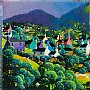 VILLAGE IN THE MOUNTAINS by George Callaghan at Ross's Online Art Auctions
