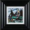 BY THE FISHING BOATS by Irish School at Ross's Online Art Auctions
