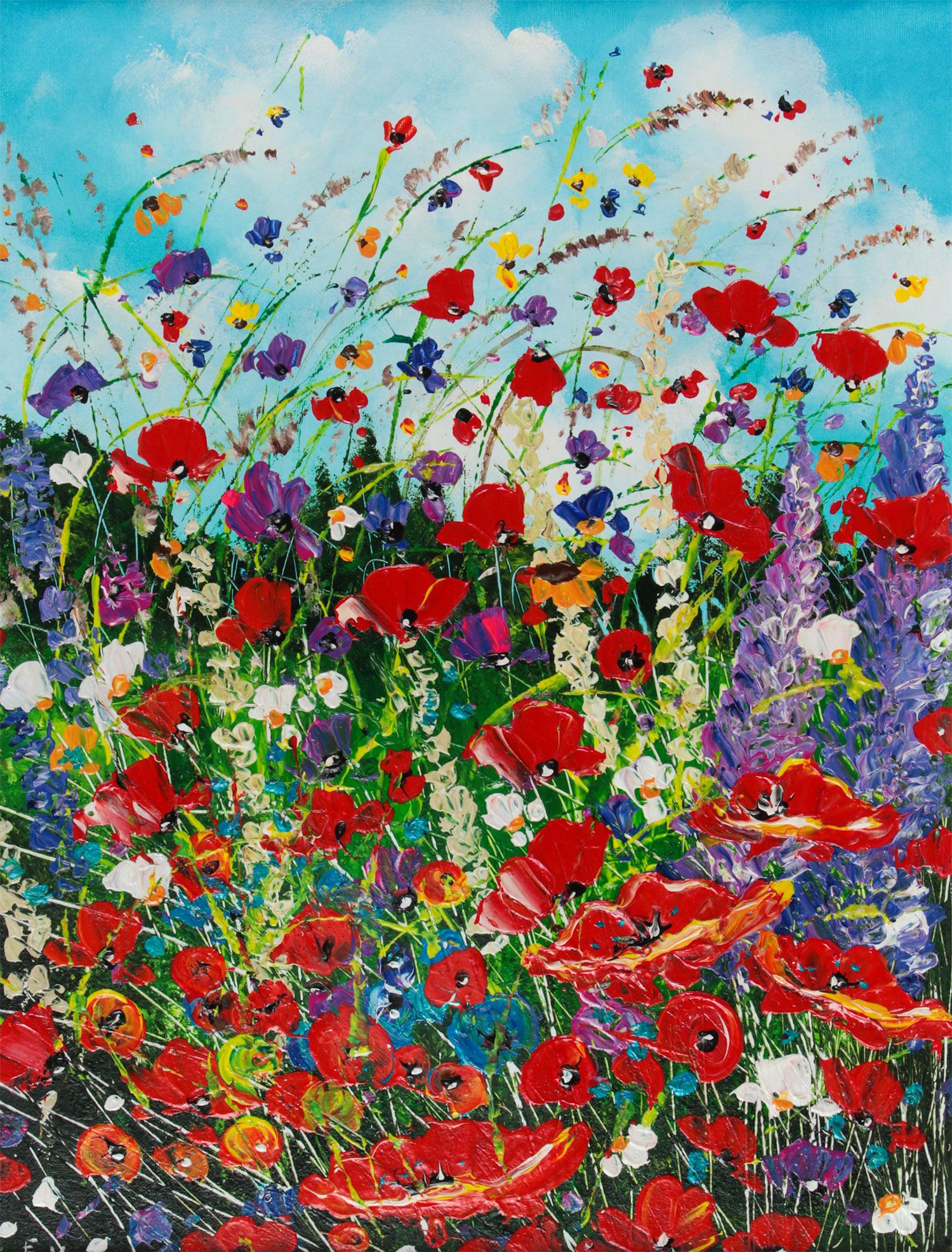 SUMMER FLOWERS by Evelina Vine at Ross's Online Art Auctions