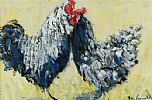 ROOSTERS by Marie Carroll at Ross's Online Art Auctions