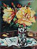 STILL LIFE, YELLOW ROSES by Douglas Hutton at Ross's Online Art Auctions
