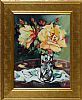 STILL LIFE, YELLOW ROSES by Douglas Hutton at Ross's Online Art Auctions