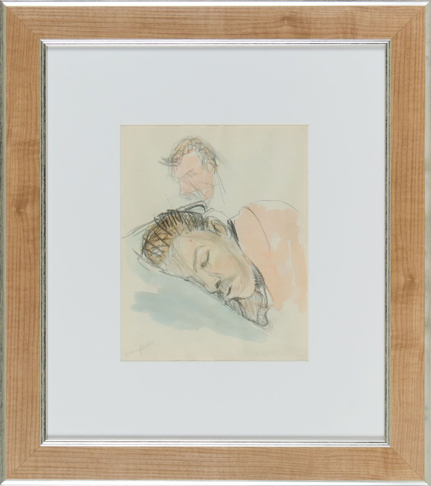SLEEPING MALE by George Campbell RHA RUA at Ross's Online Art Auctions