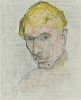 MALE PORTRAIT by George Campbell RHA RUA at Ross's Online Art Auctions