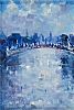AFTERNOON SUN, HAPENNY BRIDGE, DUBLIN by Bill O'Brien at Ross's Online Art Auctions