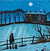 WINTERY NIGHT, ROOKERY TERRACE by James Downie at Ross's Online Art Auctions