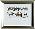HORSE RACING IN THE SNOW by Kenny Hayes at Ross's Online Art Auctions