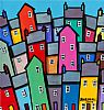 TOWN 22 by Paul Bursnall at Ross's Online Art Auctions