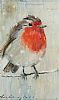 WINTER ROBIN by Con Campbell at Ross's Online Art Auctions