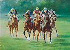 TWO FURLONGS OUT by Peter Curling at Ross's Online Art Auctions
