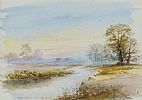 EVENING ON THE RIVER BANN by Joseph Hynes at Ross's Online Art Auctions
