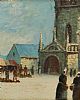 CHURCH, NORMANDY by Harry Scully at Ross's Online Art Auctions